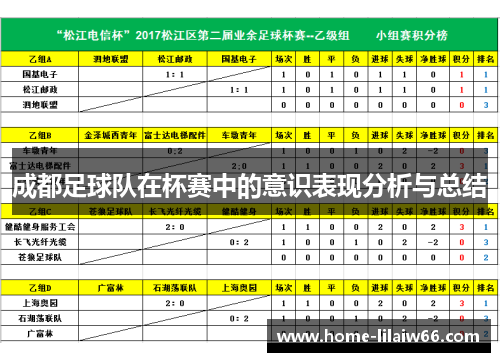 成都足球队在杯赛中的意识表现分析与总结