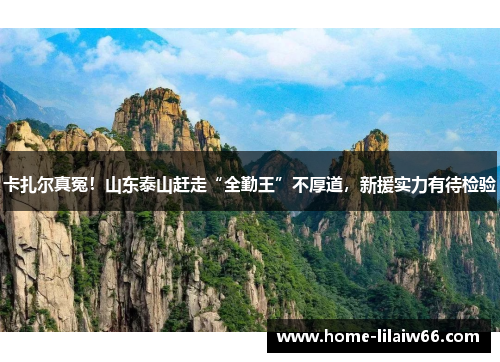 卡扎尔真冤！山东泰山赶走“全勤王”不厚道，新援实力有待检验