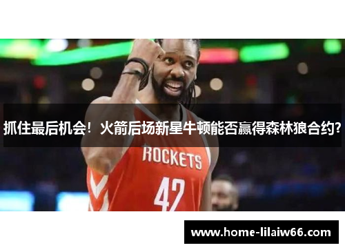 抓住最后机会！火箭后场新星牛顿能否赢得森林狼合约？